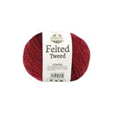 Felted Tweed Örgü İpi Nar Kırmızısı%50 Organik Merino Yün%25 Baby Alpaka Yün%25 Viskoz 100g 350m (73368)