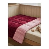 Fem Tekstil Premium Çift Taraflı Kadife Bebek Ve Çocuk Battaniyesi 90x120 cm - 3D Minky Nohut Dokulu Puset Ve Beşik Örtüsü