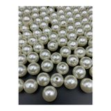 fema aksesuar 100gr 20mm Krem Renk Lüks / Lüx Kaplama Plastik Inci Boncuk Çanta,takı Boncuğu (100gr,~24 Adet)
