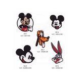 fema aksesuar Ütü İle Yapışan Arma-Patch-Yama Mickey Mouse-Goofy-Bugs Bunny (5'li Set)