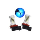 Femex 2 Adet H9 Sis Farı İçin Özel Led Ampul Mercekli 66 Ledli Buz Mavisi