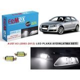 Femex Audi A3 (2003-2012) LED Plaka Aydınlatma Ampul Seti FEMEX Parlak Beyaz