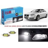 Femex AUDİ A4 (2002-2012) LED Plaka Aydınlatma Ampul Seti FEMEX Parlak Beyaz