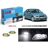 Femex Bmw E90 LED Plaka Aydınlatma Ampul Seti Femex Parlak Beyaz
