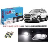 Femex Chevrolet Captiva LED Plaka Aydınlatma Ampul Seti Femex Parlak Beyaz