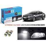 Femex Citroen C-Elysee Plaka Aydınlatma Ampul Seti Femex Parlak Beyaz