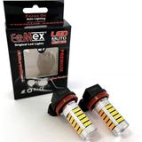 Femex Eco H11 Sis Farı LED Ampul 66 Ledli Mercekli Turuncu 2 Adet