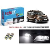 Femex Fiat Doblo D4 LED Plaka Aydınlatma Ampul Seti Femex Parlak Beyaz