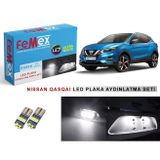 Femex Nissan Qashqai LED Plaka Aydınlatma Ampul Seti FEMEX Parlak Beyaz