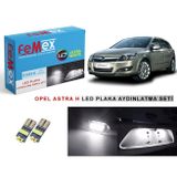 Femex Opel Astra H LED Plaka Aydınlatma Ampul Seti Femex Parlak Beyaz