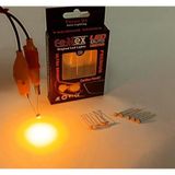 Femex Premium T5 T4 10 'lu Ince Bacaklı Kıl LED Mini LED Ampul Parlak Turuncu