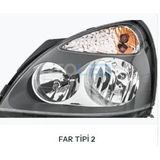 Femex Renault Clio 2 1998-2006 Kısa Far Led Far Tipi 2 Cosmo Mini