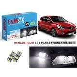 Femex Renault Clio LED Plaka Aydınlatma Ampul Seti Femex Parlak Beyaz