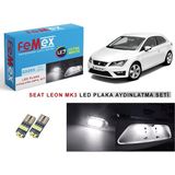 Femex Seat Leon Mk3 LED Plaka Aydınlatma Ampul Seti Femex Parlak Beyaz