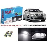 Femex Toyota Corolla (2008-2013) LED Plaka Aydınlatma Ampul Seti Femex Parlak Beyaz