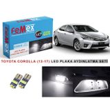 Femex Toyota Corolla (2013-2017) LED Plaka Aydınlatma Ampul Seti Femex Parlak Beyaz