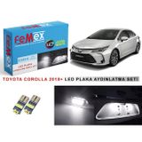Femex Toyota Corolla (2018 Sonrası) LED Plaka Aydınlatma Ampul Seti Femex Parlak Beyaz