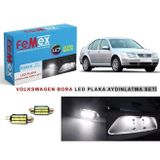 Femex Volkswagen Bora LED Plaka Aydınlatma Ampul Seti FEMEX Parlak Beyaz