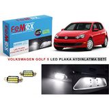 Femex Volkswagen Golf 5 LED Plaka Aydınlatma Ampul Seti Femex Parlak Beyaz