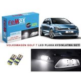 Femex Volkswagen Golf7 LED Plaka Aydınlatma Ampul Seti FEMEX Parlak Beyaz