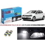 Femex Volkswagen Polo 6r 6c LED Plaka Aydınlatma Ampul Seti FEMEX Parlak Beyaz