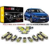 Femex Volkswagen Polo MK6 2018 Sonrası LED İç Aydınlatma Ampul Seti FEMEX Parlak Beyaz