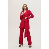 Feminist Crop Pantolon Ceket Üçlü Takım