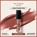 Feminist Likit Ruj l Kremsi Dokulu, Kadife Bitişli - Kızıl Kahve - Parlak Yoğun Pigment, Gün Boyu Kalıcı MYCHOICE