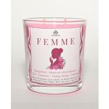 FEMME Kokulu Mum – Bergamot, Gül & Yasemin – Feminen Çekici Atmosfer – Sevgililer günü hediyesi – Soya & Hindistan Cevizi Bazlı ve Rafine Mineral ile Zenginleştirilmiş Özgün Mum Karışımı – 150 Gram