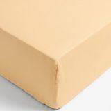 femmhome Lüks Ranforce %100 Pamuk Lastikli Çarşaf | 63 Tel Dokuma (160 Tc) | Flat&color - Sarı - 120x200