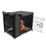 Femuar Dayanıklı Köpek Kasası Kılıfı Büyük Evcil Hayvan Kılıfı için Çift Kapı Kulübe Kılıfları 91,44 cm Tel Köpek Kasası için Evrensel Uyum (91,44 cm U x 58,4 cm G x 63,5 cm Y))