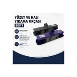 Femy Plastik Sert Yer, Halı Ve Sert Yüzey Yıkama Fırçası. Banyo, Fayans Temizliği