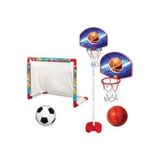 Fen Toys-Dede Depomikss Avm Futbol Kalesi + Ayaklı Basketbol Potası Çocuk Oyuncakları 2'li Set