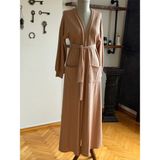 Fendel Cepli ve Kuşaklı Örme Uzun Hırka Ferace 2409 Navra | Fendel - Camel - 46 - 48