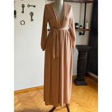 Fendel Yandan Büzgülü Örme Uzun Hırka Ferace 2408 Navra | Fendel - Camel - 38 - 40