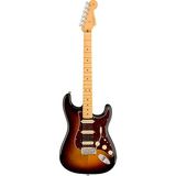 Fender 0113912700 American Professional Iı Stratocaster Hss Elektro Gitar (3-Color Sunburst) | Double Tap Humbucker ve V-Mod Iı Single Manyetikler Akçaağaç Klavye