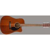 Fender 0970113022 CD-60SCE Dreadnought Maun Elektro Akustik Gitar | Dreadnought Kasa, Maun, Sahne/kayıt - Renkli