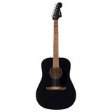 Fender 0974000506 California Debut Redondo Dreadnought Akustik Gitar (Black) | Ceviz Klavye, Ince Sap Profili ve Güçlü Akustik Projeksiyon