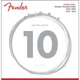 Fender 1 x Çamurluk Nikel Kaplama Çelik Yuvarlak Tel Bas İpi 10-52 Super 250'ler
