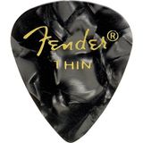 Fender 351 Premium Celluloid Picks Black Moto Thin Pena