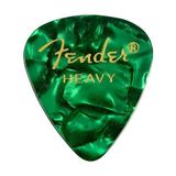 Fender 351 Premium Celluloid Picks Green Moto - Heavy - 1 Adet Pena
