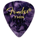 Fender 351 Premium Celluloid Picks Purple Moto - Thin - 1 Adet Pena