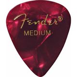 Fender 351 Premium Celluloid Picks Red Moto Orta 1 Adet Pena Selüloit Materyal ile Üretilmiştir