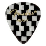 Fender 351 Shape Graphic Picks Checker - Heavy - 1 Adet Pena