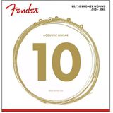 Fender 80/20 Bronze Acoustic Strings Ball End 70Xl .010 - .048 Gauges String Sets - (Akustik Gitar Teli)