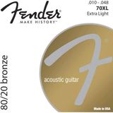 Fender 80/20 Extra Light 70XL Akustik Gitar Teli (10-48)