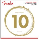 Fender 880XL Coated 80/20 Bronze Takım Tel Akustik Gitar Teli