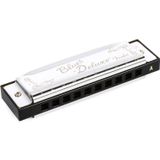 Fender Blues Deluxe Harmonica A (La) Mızıka | Yeni başlayanlar için ideal 10 delikli diyatonik mızıka seti, kılıflı, klasik blues sesi, yeni başlayanlar için ideal