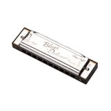 Fender Blues Deluxe Harmonica E (Mi) Mızıka | Blues ağız armonika, kılıflı, diyatonik, 10 delikli, nikel-krom pipet, yeni başlayanlar ve ileri seviyedekiler için uygun