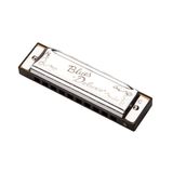 Fender Blues Deluxe Harmonica G (Sol) Mızıka | Yeni başlayanlar için ideal blues armonika, koruyucu kılıf dahil, 10 delikli diatonik, klasik blues sesi